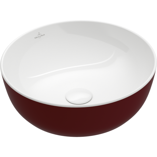 Villeroy & Boch Villeroy & Boch Artis toppmontert servant, Ø43 cm, rød