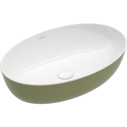Villeroy & Boch Villeroy & Boch Artis toppmontert servant, 61x41 cm, grønn