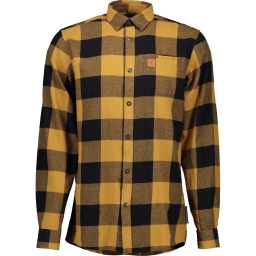 Westborn Westborn flanellskjorte, gul/sort, str. XS