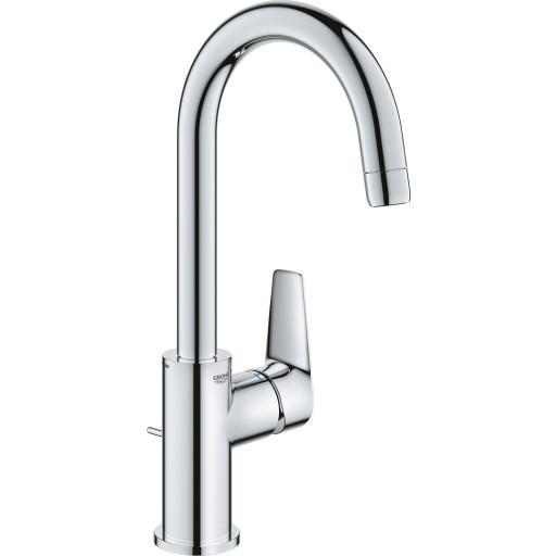 Grohe Grohe Start Edge 1-Greps servantbatteri, med bunnventil, høy tut, krom