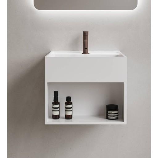 Copenhagen Bath Copenhagen Bath Modul SH 40 servant med hylle, 40x40 cm, hvit matt