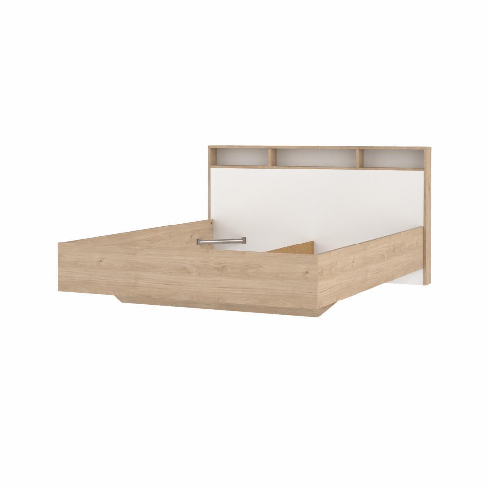 Tvilum TWILUM Ikast Seng 160x200, Jackson Hickory / Hvit, 169,8 x 216 x 0,97 cm
