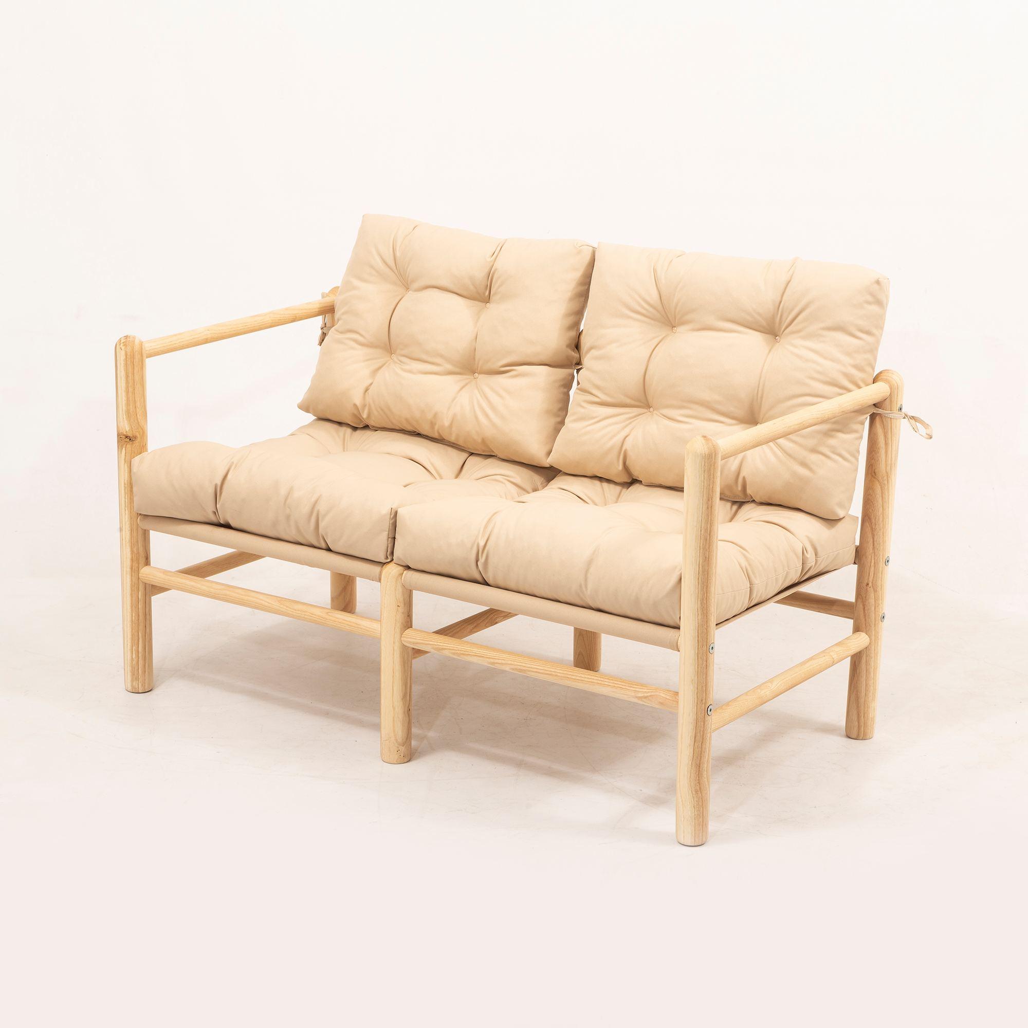 NORDVÄRK MYG04 - Cream Garden 2-seters sofa, Cream