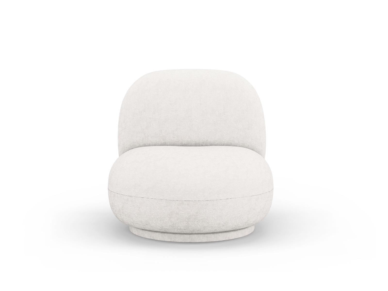 Micadoni MICADONI Chuck svingstol, 1 sete - beige chenille og sort plast