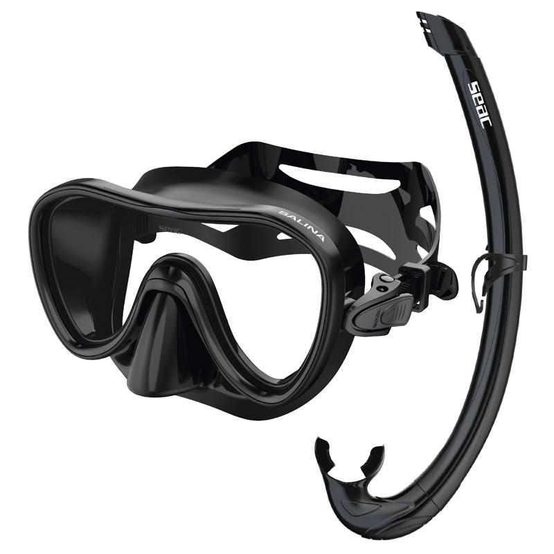 Seac Seac Snorkelsett Bis Salina Top Svart