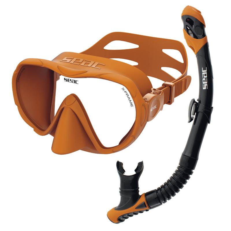 Seac Seac Snorkelsett X-Frame Combo Orange