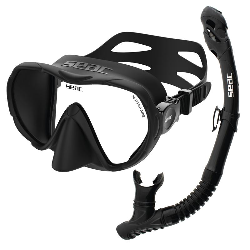 Seac Seac Snorkelsett X-Frame Combo Sort
