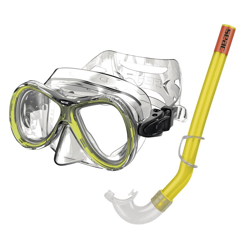 Seac Seac Snorkelsett Capri MD SLT Gul