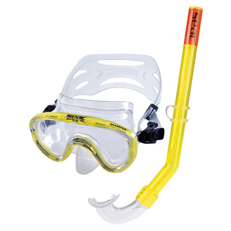 Seac Seac Snorkelsett Marina Siltra Gul