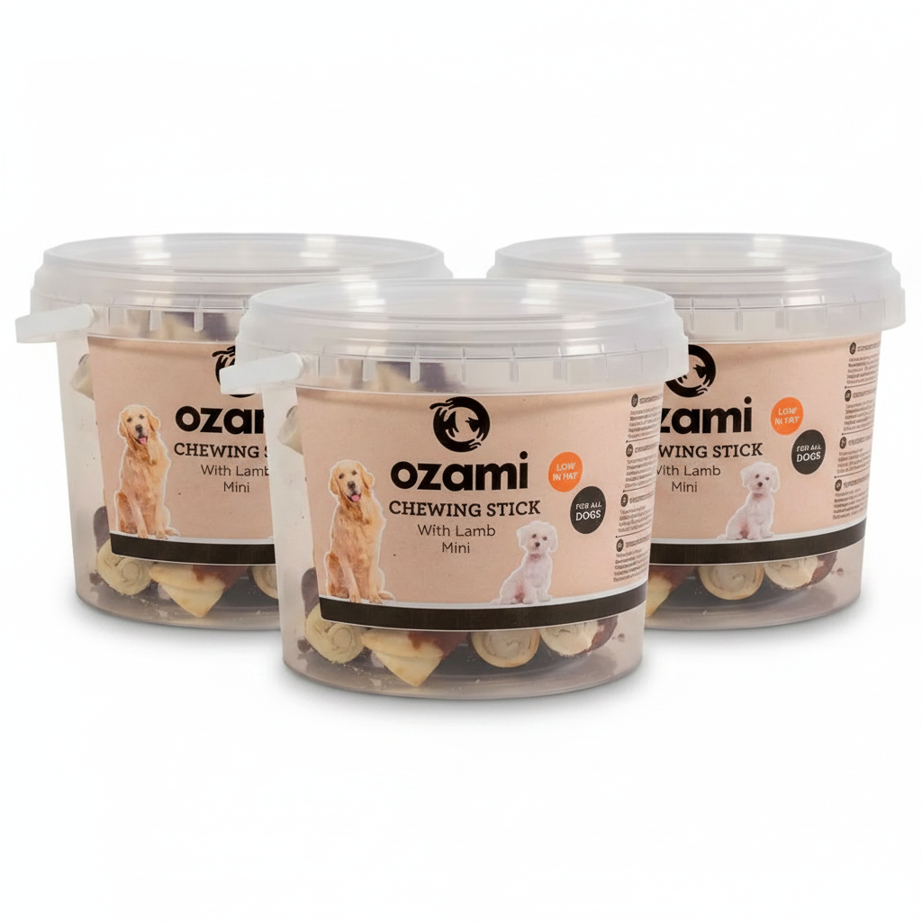 Ozami Ozami tyggesticks 6 cm - 300 g bøtte