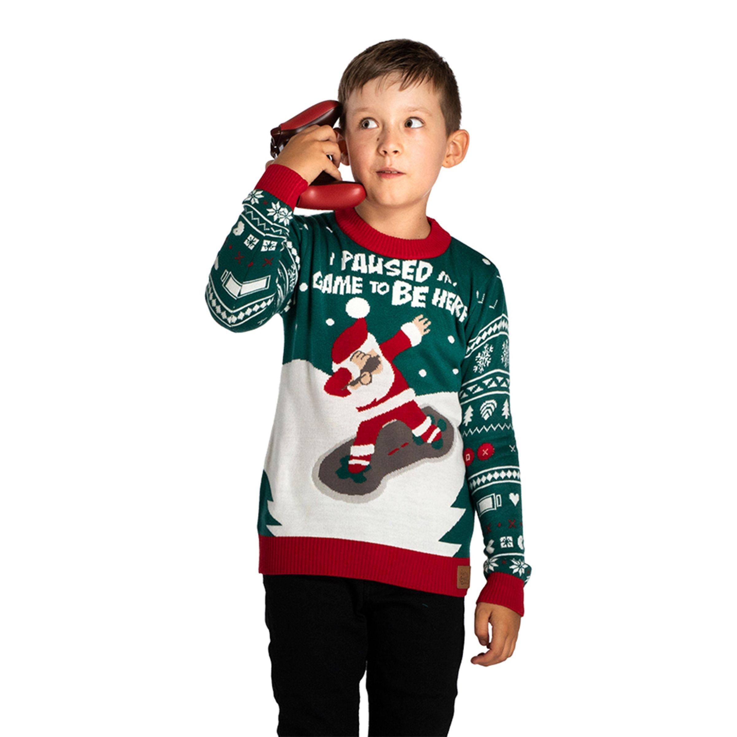 Silly Santa I Paused My Game Julegenser til Barn - 8–10 år (134/140)