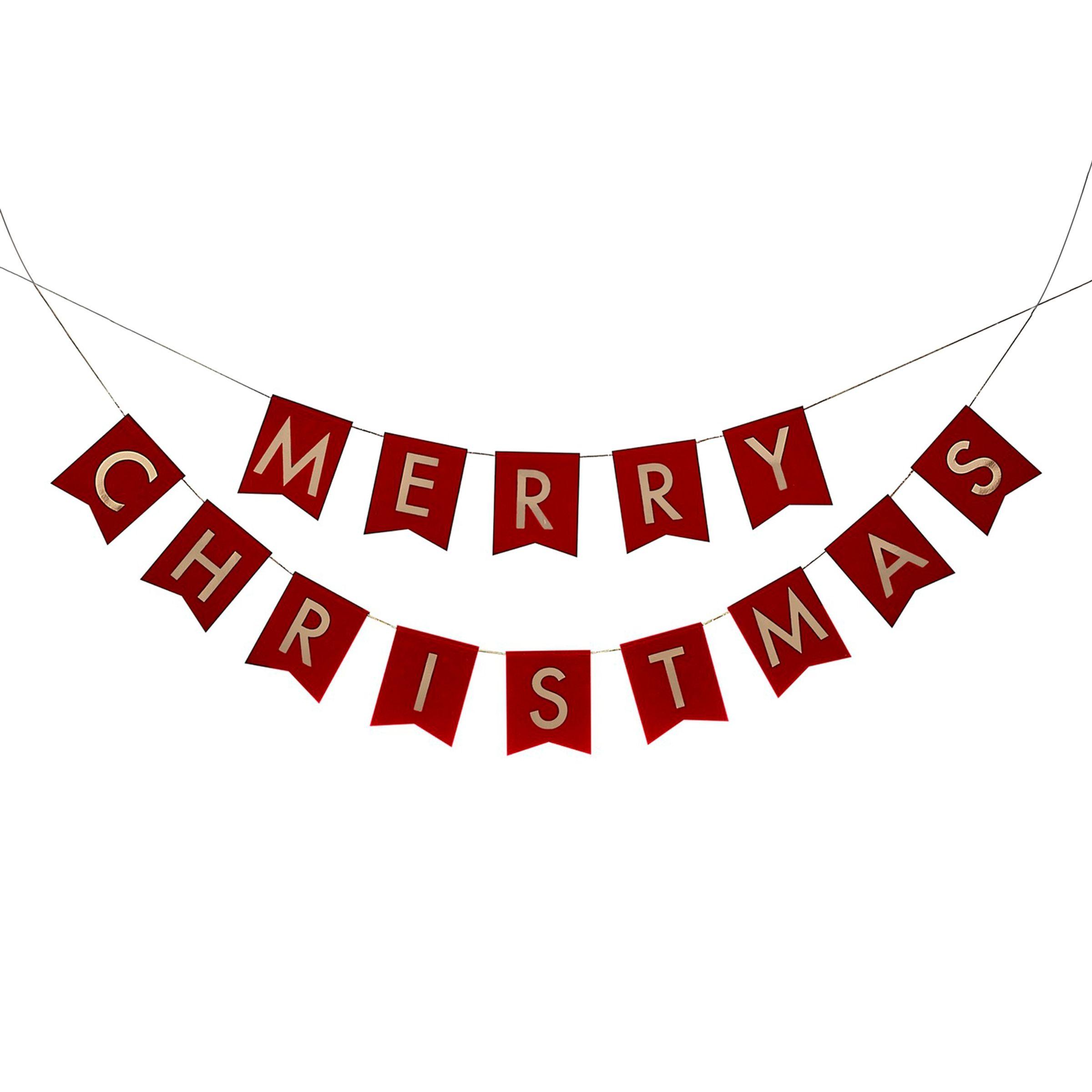 Ginger Ray Vimpelgirlander Merry Christmas