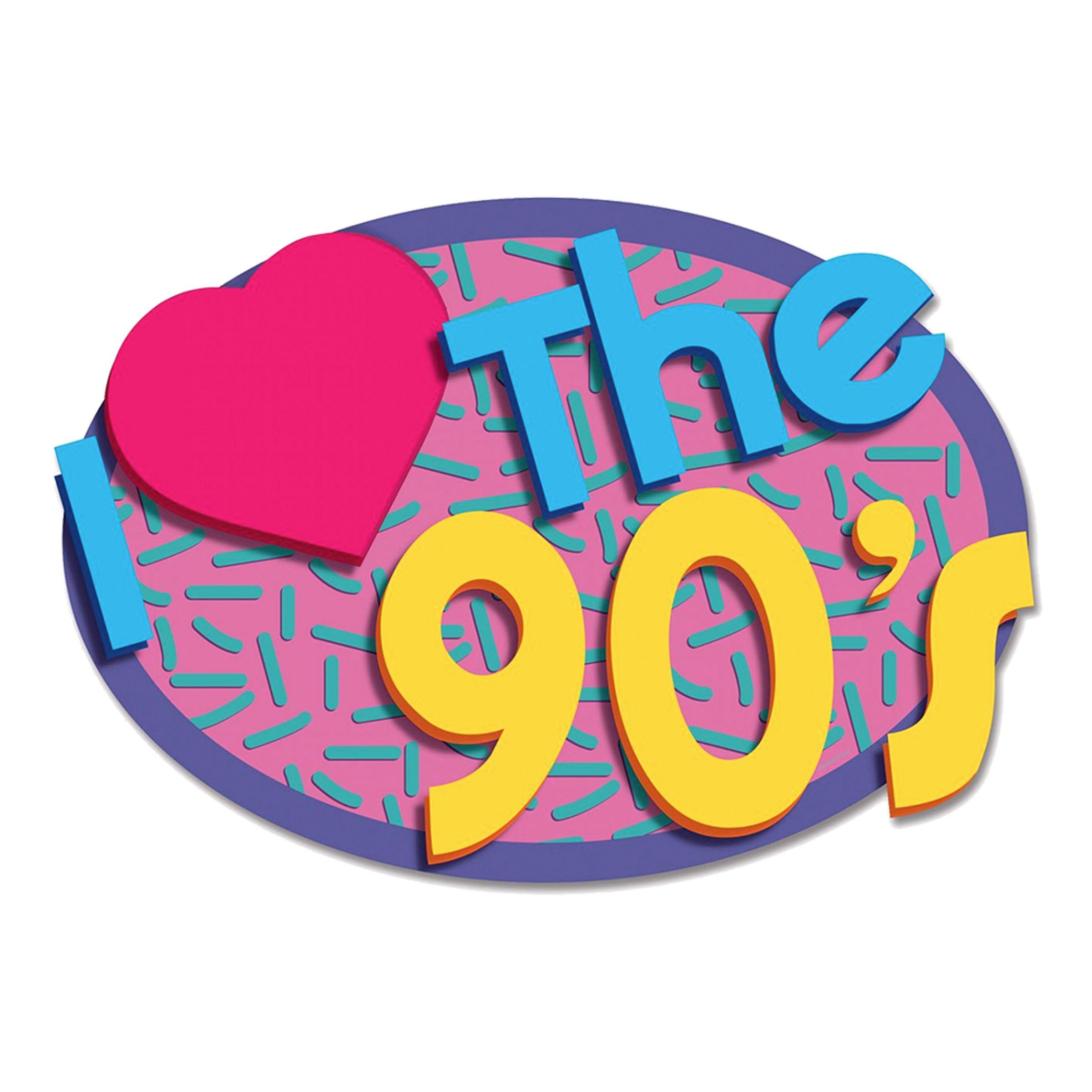 360 Degrees Pappdekorasjon I Love the 90's