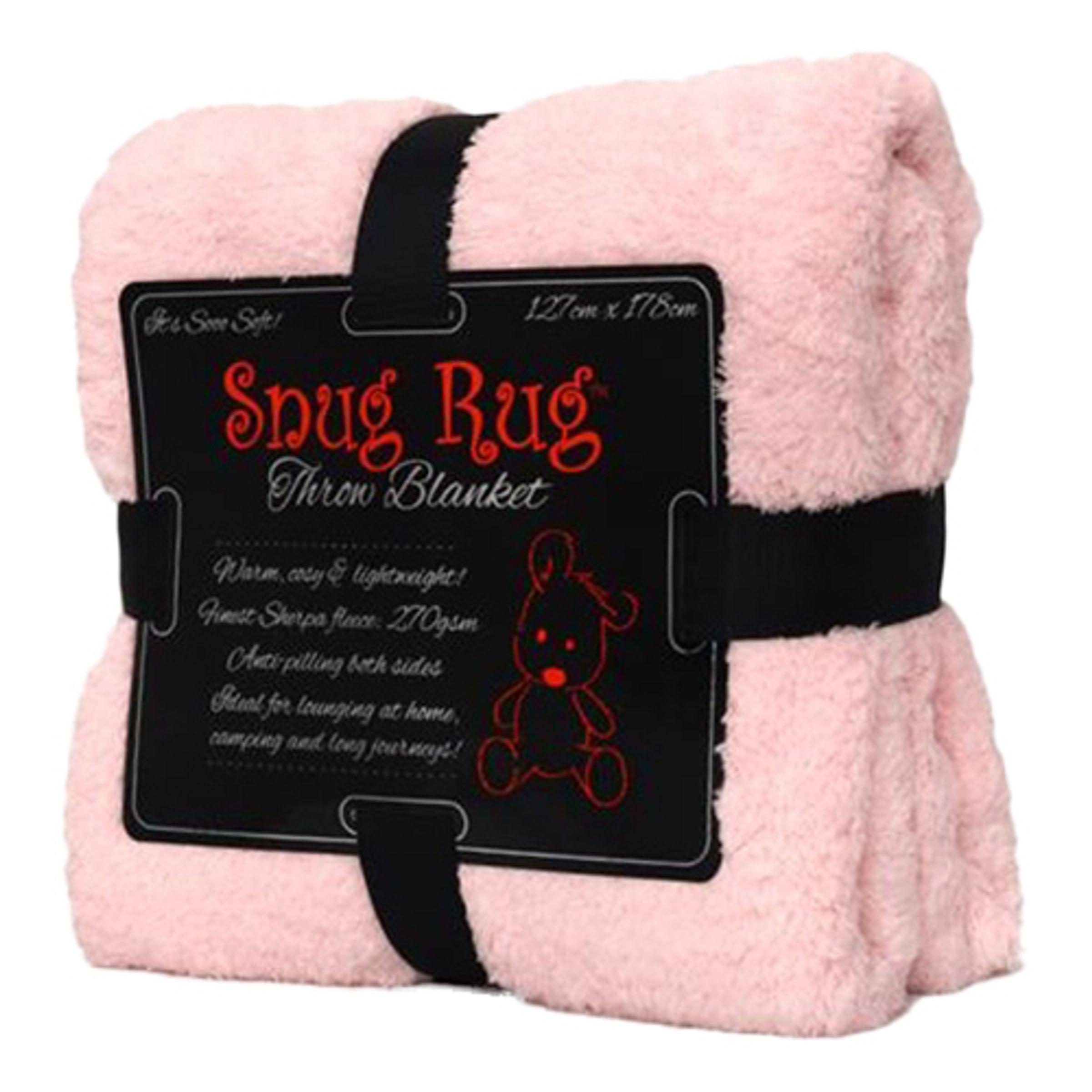 Gifts Tomorrow Snug Rug Fleecepledd - Rosa