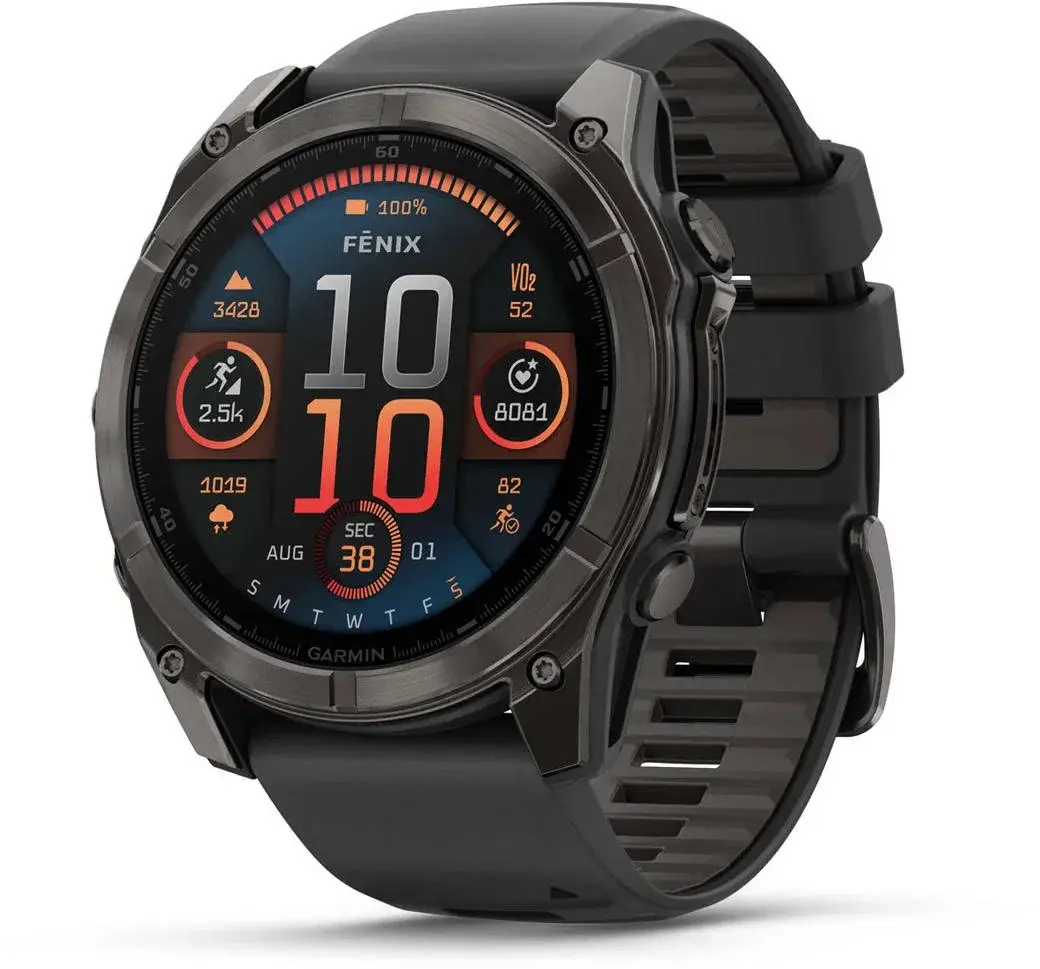 Garmin Garmin Fenix 8 AMOLED Sapphire 51mm Carbon Gray DLC TI/Black