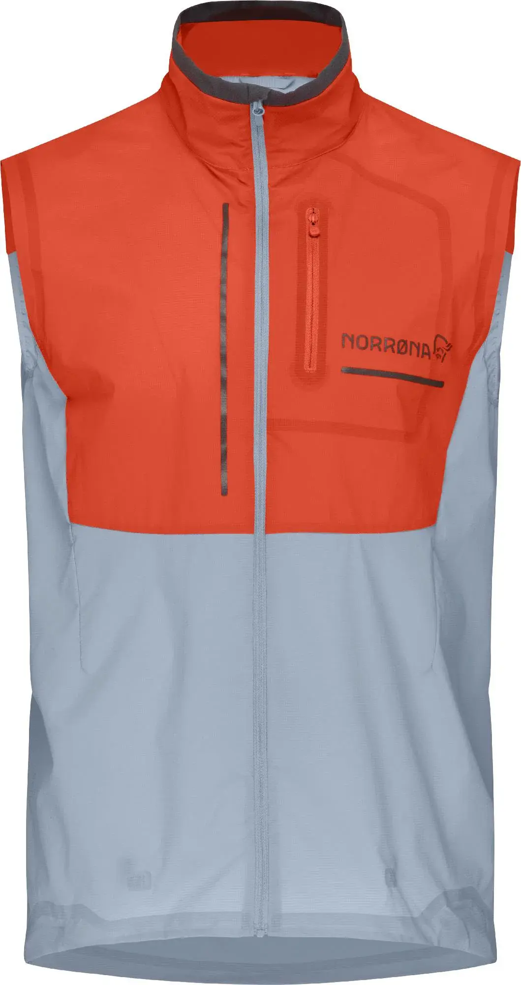 Norrøna Norrøna Senja Aero90 Vest M's arednalin/blue fog S