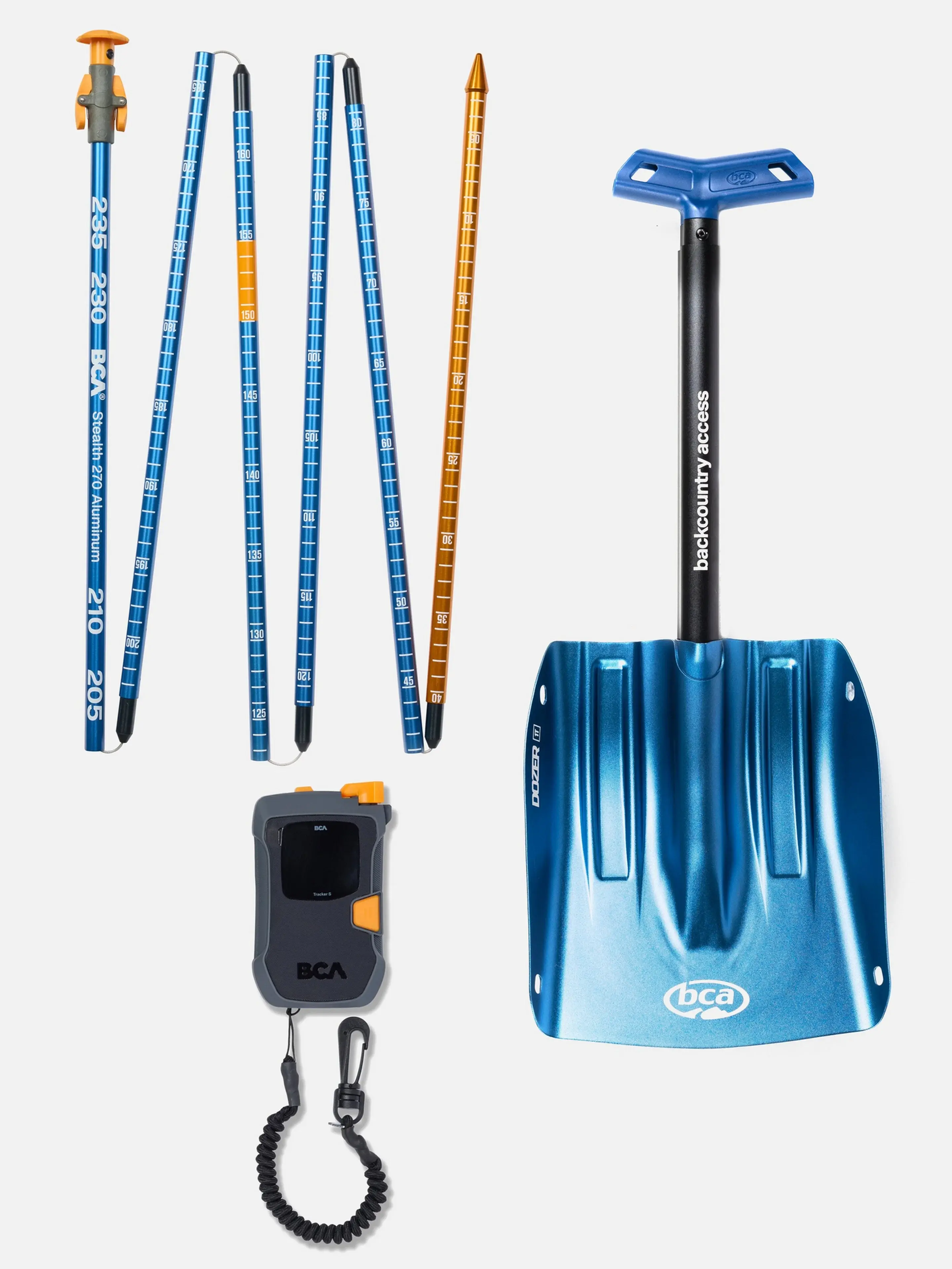 BCA BCA Tracker S Rescue Package skredsøker, spade og søkestang