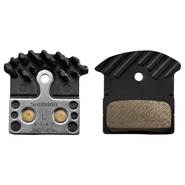 Shimano Shimano Brake Pads J04C, XTR/XT/SLX, metall, kjøleribber