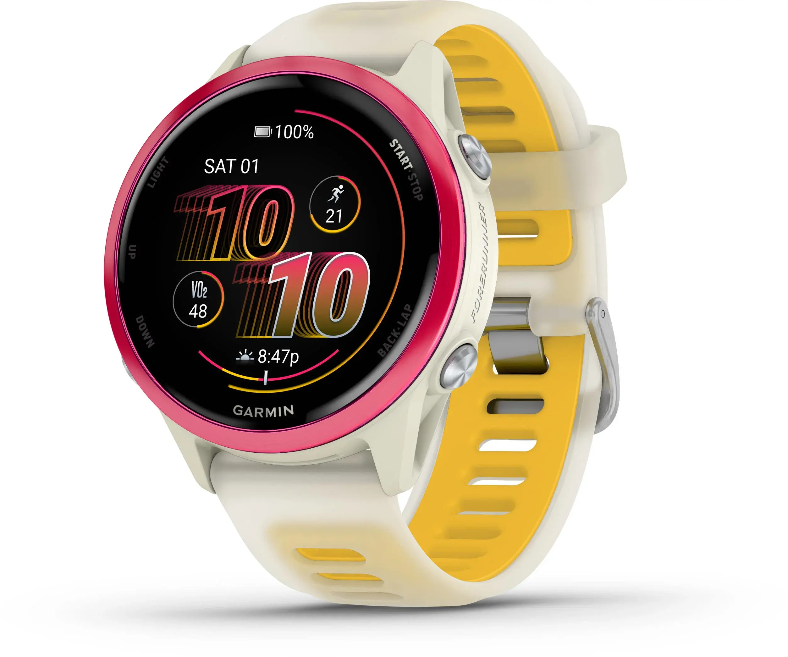 Garmin Garmin Forerunner 570 - 42mm Bone/Raspberry/Mango