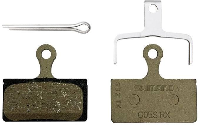 Shimano Shimano Brake Pads G05S-RX Resin pad med spreder og splint