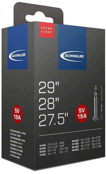 Schwalbe Schwalbe Extra Light SV19A 27,5-29", 40mm presta, 140g