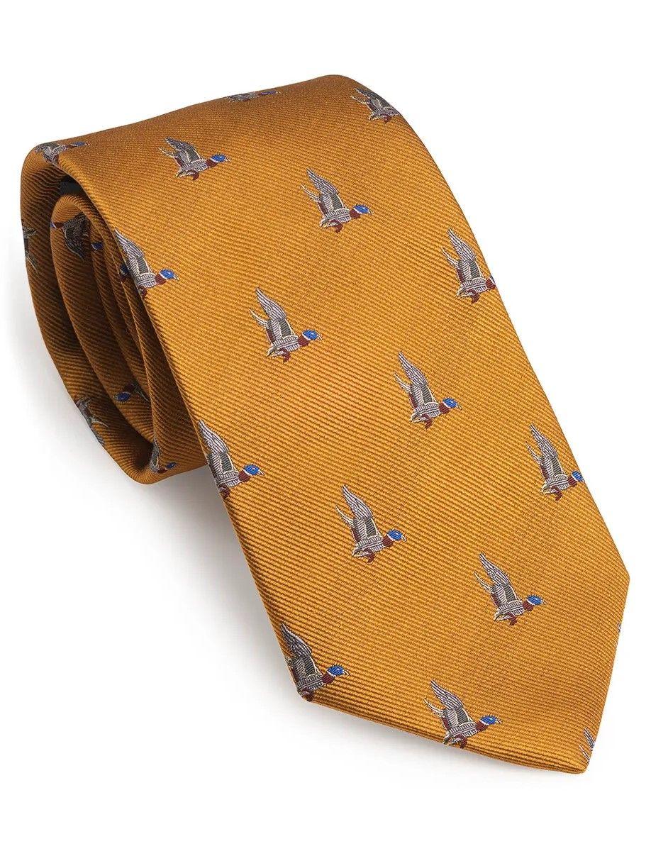 Laksen Laksen Duck In Flight Tie Mustard