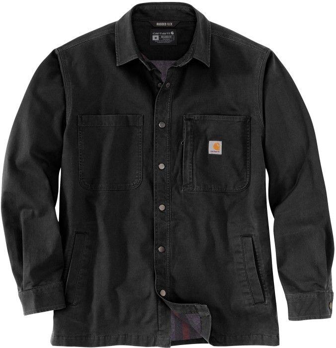 Carhartt Workwear Carhartt Workwear Carhartt M's Fleece Lined Snap Front Shirt Jacket Black