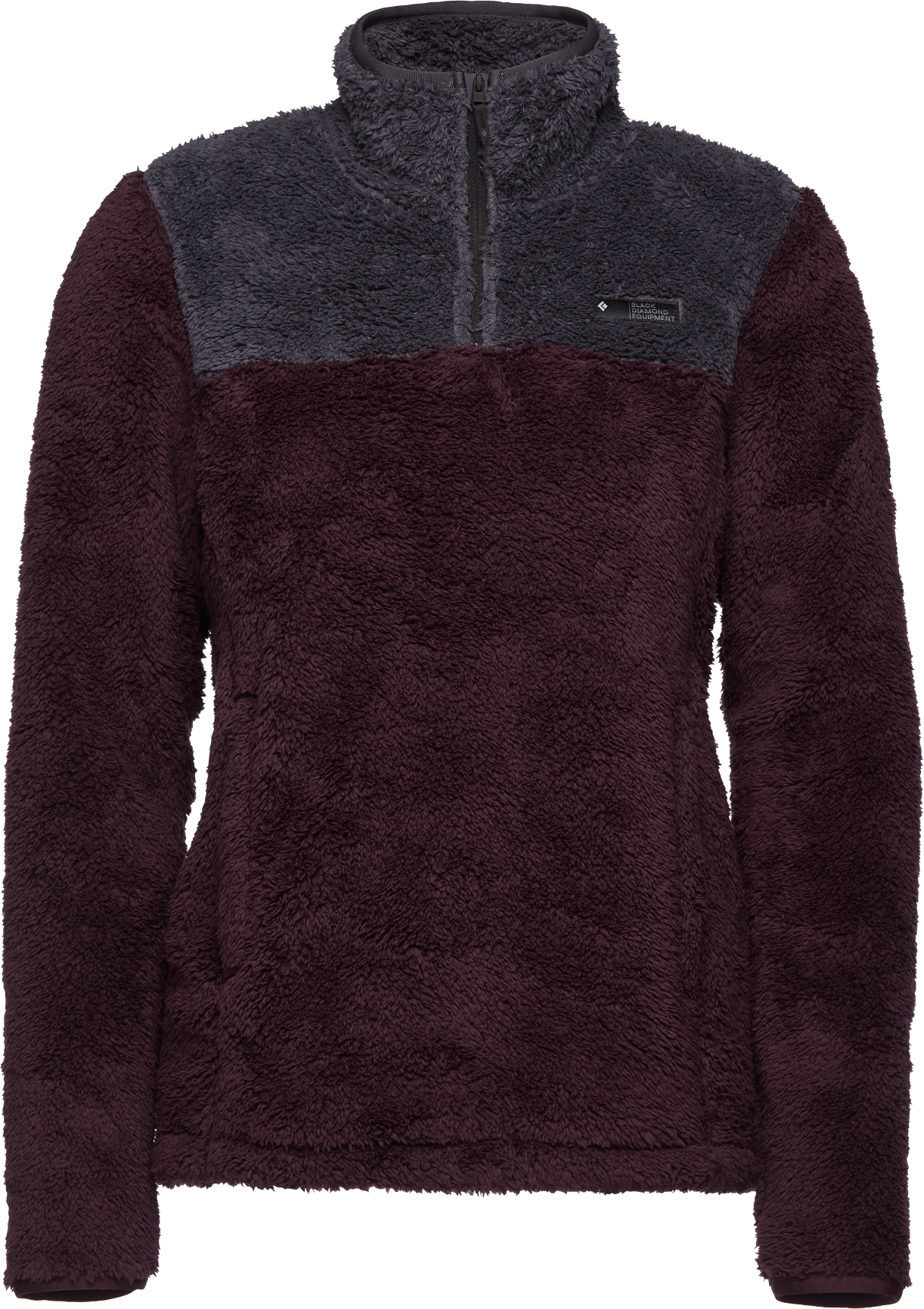 Black Diamond Black Diamond W's Roadie Qtr Zip Fleece Bordeaux-Carbon