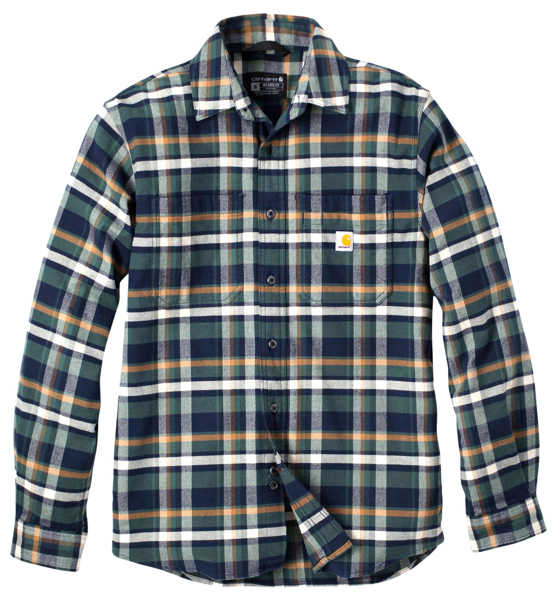 Carhartt Workwear Carhartt Workwear Carhartt M's Flannel L/S Plaid Shirt Navy