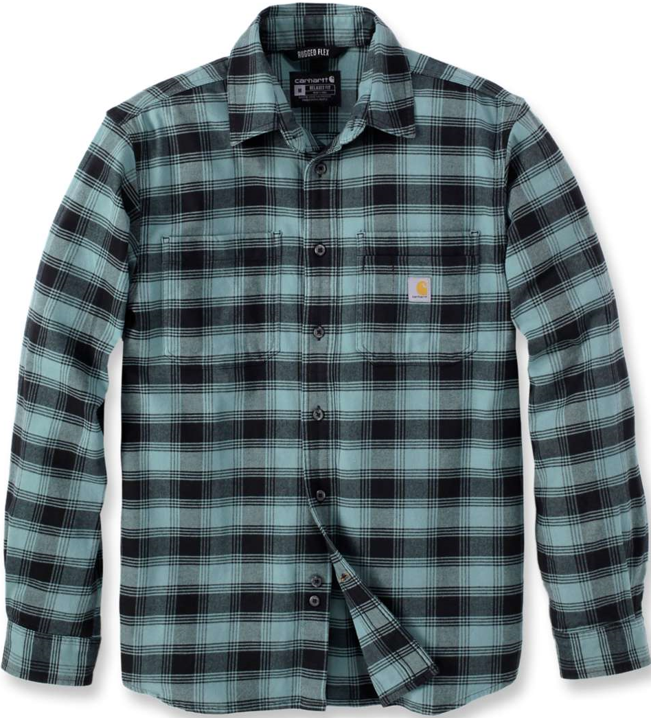 Carhartt Workwear Carhartt Workwear Carhartt M's Flannel L/S Plaid Shirt Sea Pine