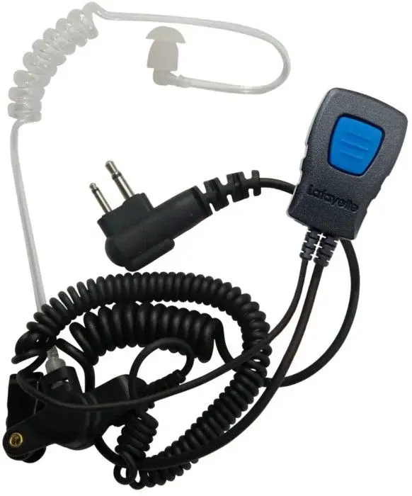 Lafayette Lafayette Miniheadset Security Öronmussla 2,5+3,5mm Vinklad Mindre Mellanrum