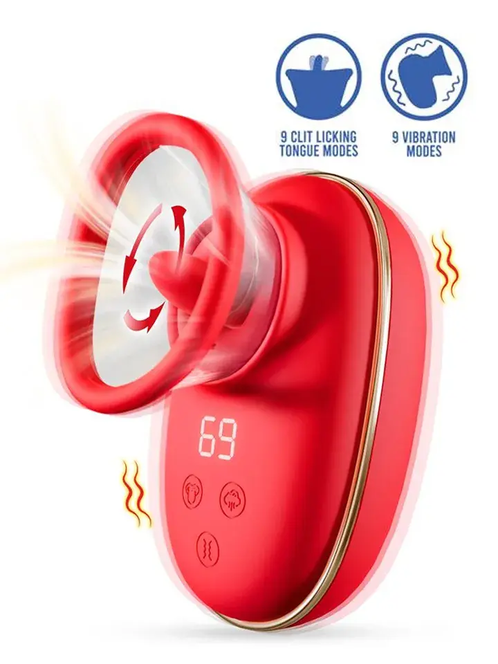 Engily Ross Lizer Stimulator With Licking, Vacuum Pump & Vibration