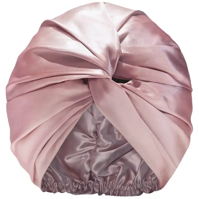 Slip Slip Pure Silk Turban Pink