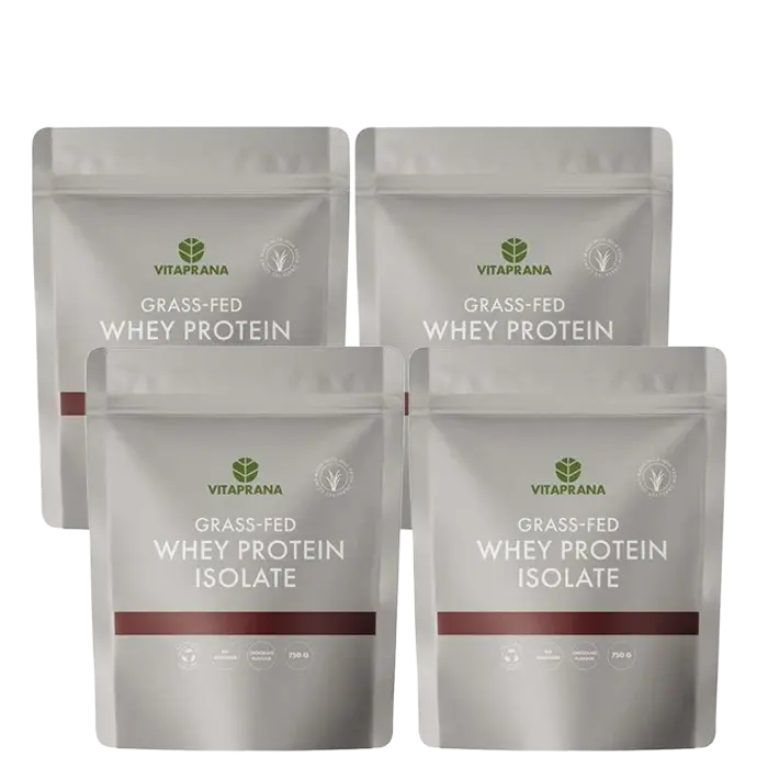Vitaprana Mix&Match 4 x Myseproteinisolat Grass-fed 750 g