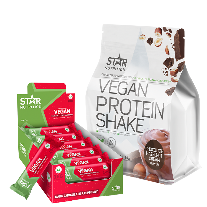 Star Nutrition Vegansk Proteinpulver + Veganske Proteinbarer