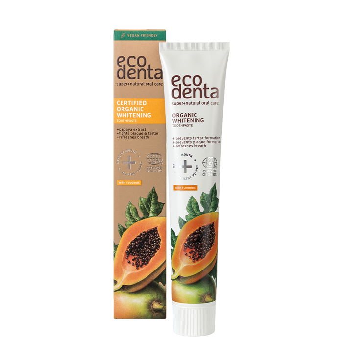 Ecodenta Whitening Tannkrem Med Papaya Extract 75 ml