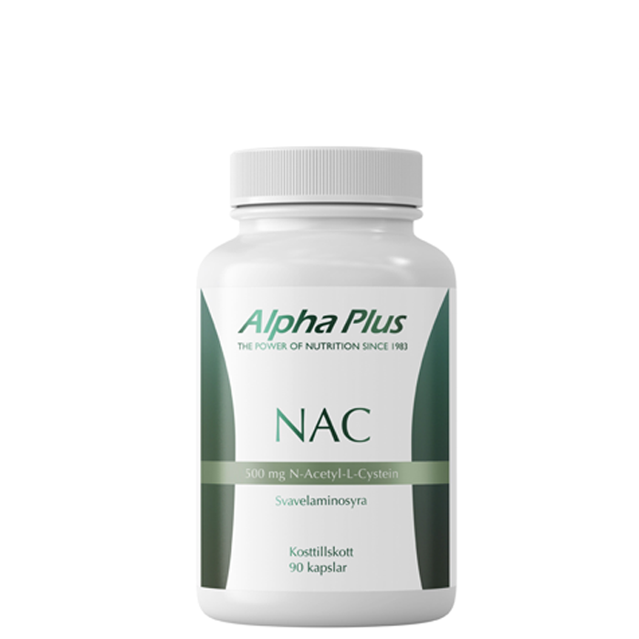 Alpha Plus NAC 500 mg 90 kapsler