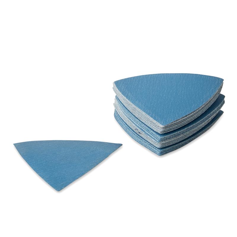 Cool Abrasives Trekantslipeark 80x80x80 mm Cool Blue (25 stk) Korn P60