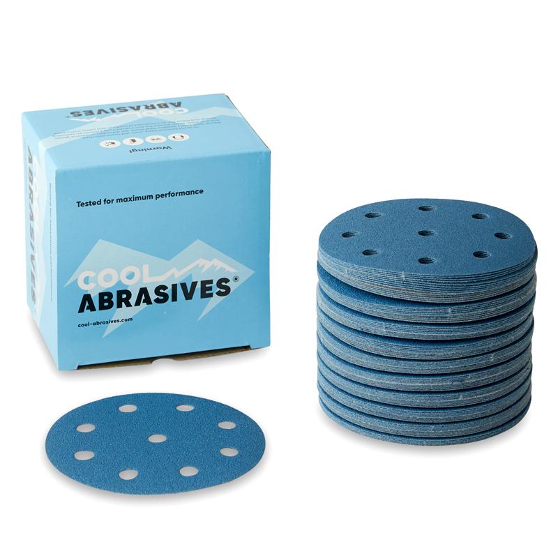 Cool Abrasives Sliperondeller Ø125 mm til Festool 100 stk. Cool Blue Korn P100
