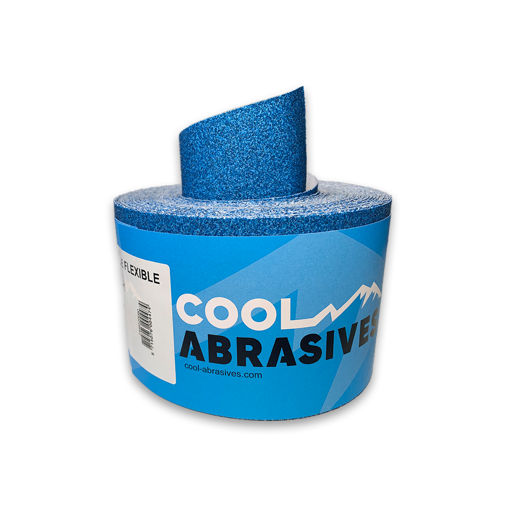 Cool Abrasives 93mmx25m Sandpapir på rull - Cool Blue Flexible Korn P40