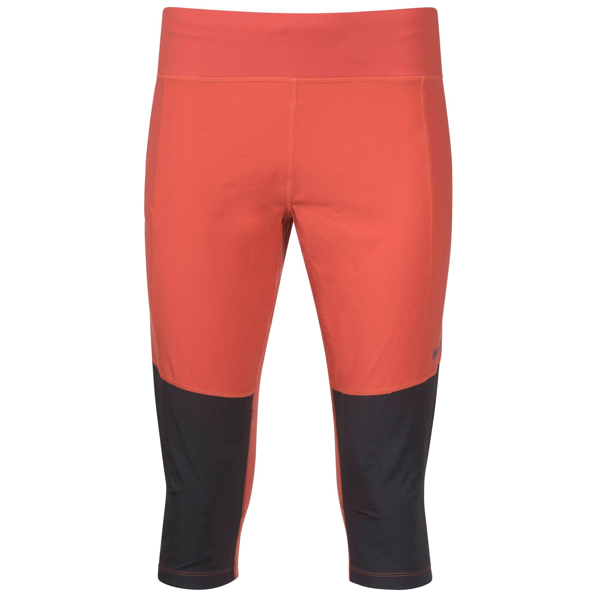 bergans Bergans Women's Fløyen V2 3/4 Pants Brick/Solid Charcoal