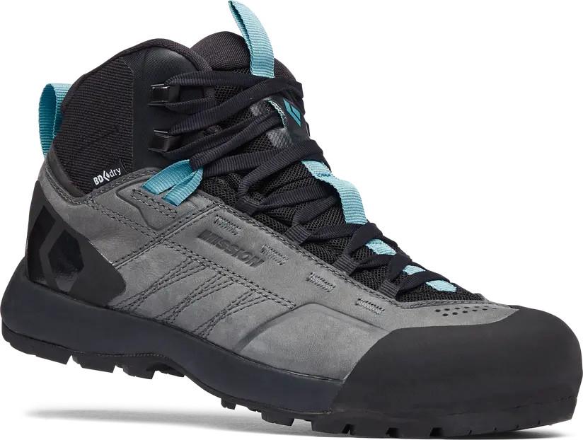 Black Diamond Black Diamond Women's Misson Leather Mid WP Steel Grey/Costal Blue