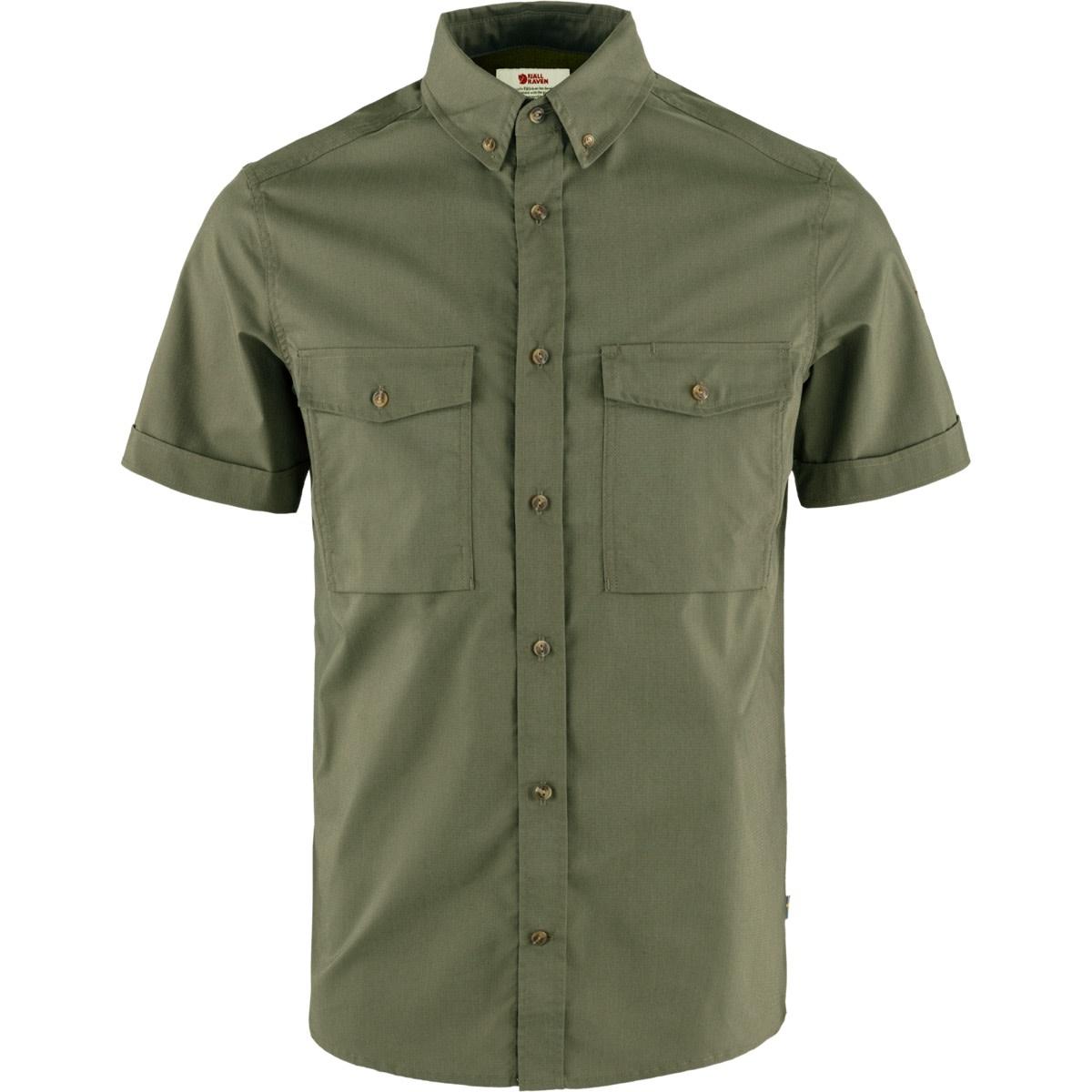 Fjällräven Fjällräven Men's Övik Air Stretch Short Sleeve Shirt Laurel Green