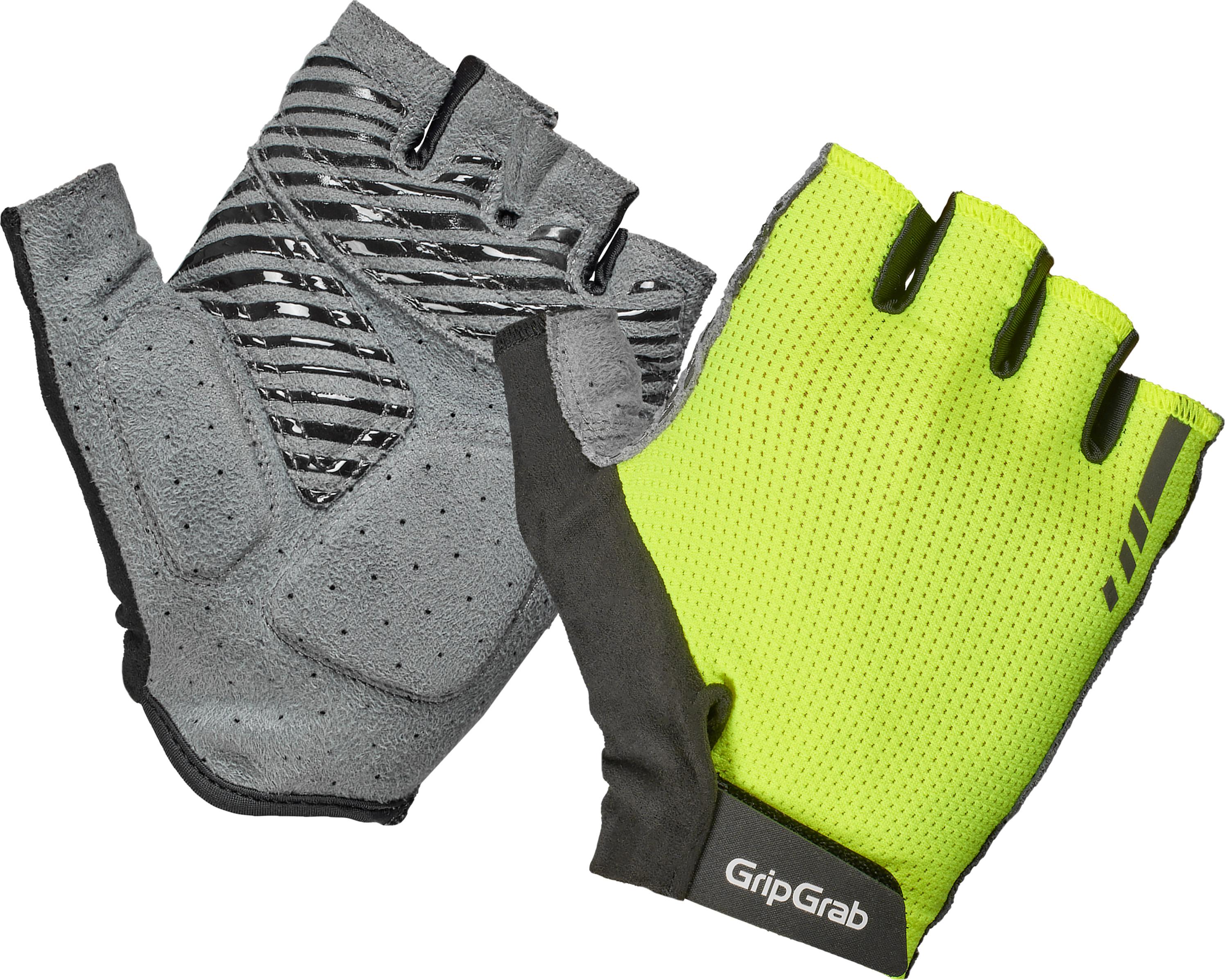 GripGrab Gripgrab Expert RC Max Padded Short Finger Summer Gloves Yellow Hi-Vis