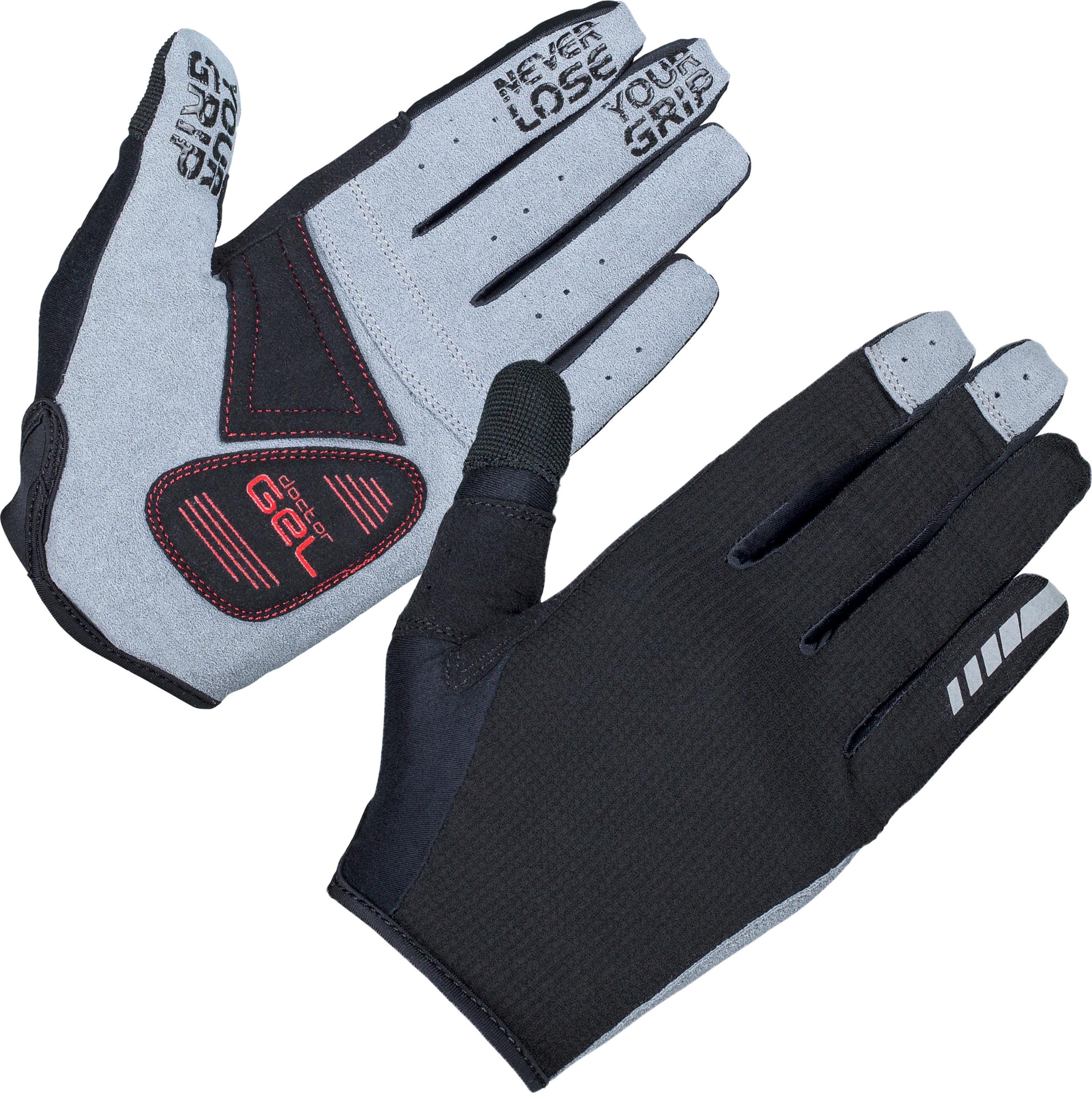 GripGrab Gripgrab Shark Padded Full Finger Glove Black