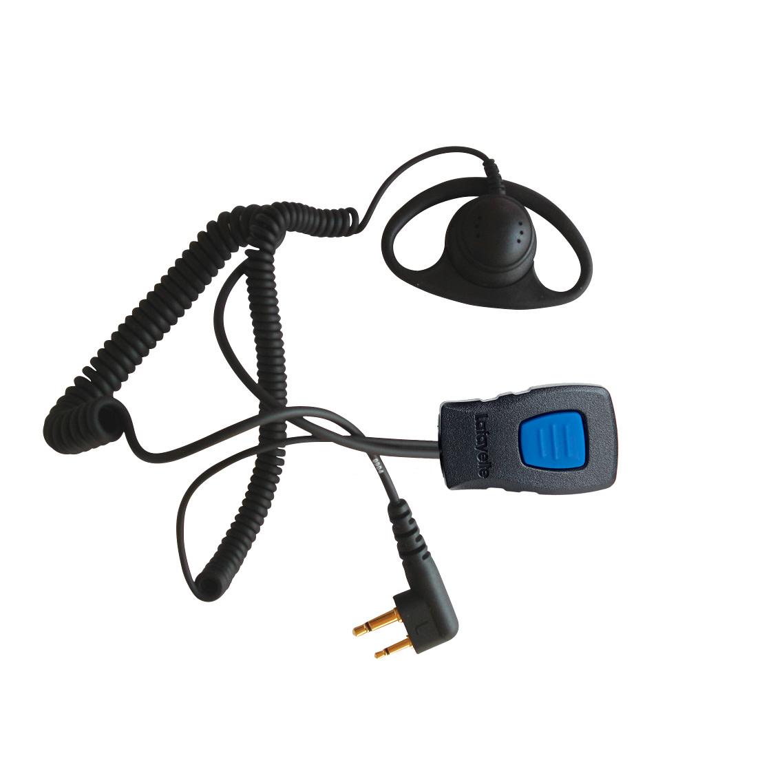 Lafayette Lafayette Speaker Microphone Earhanger 3,5 & 2,5 mm Black