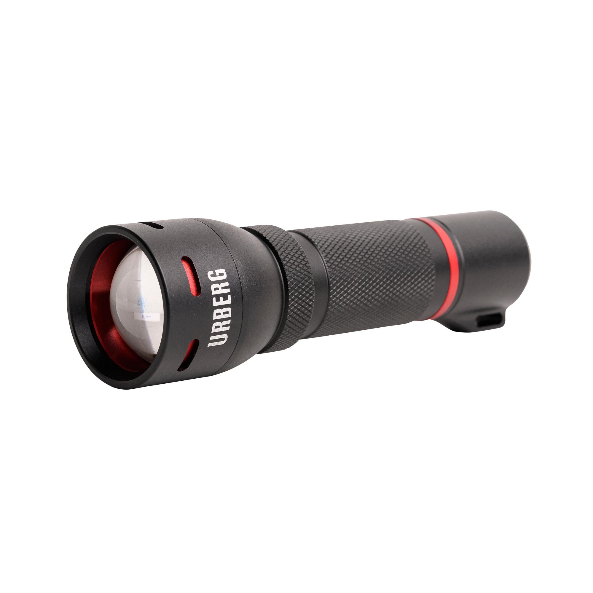 Urberg Urberg Flashlight Zoom LED Black