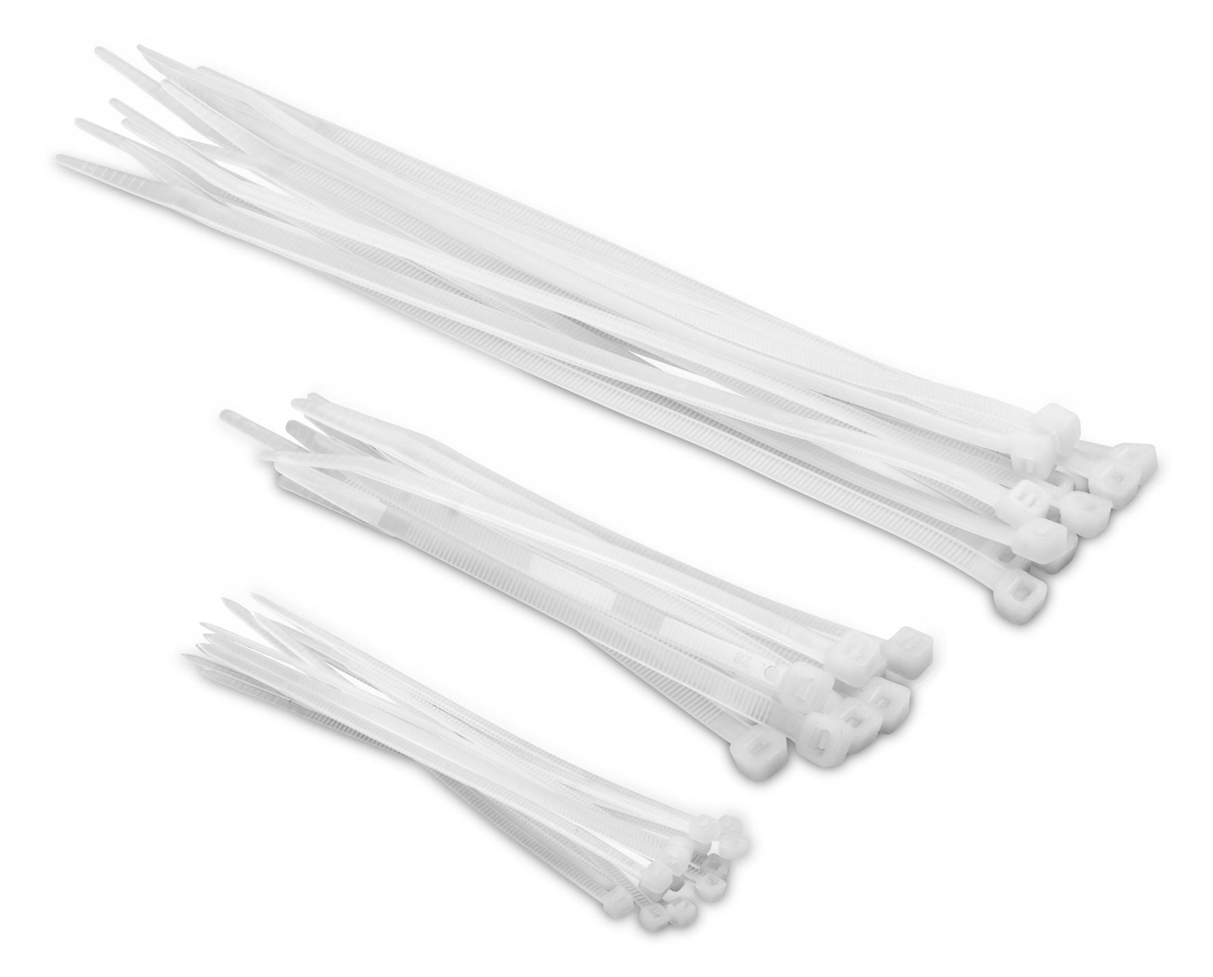 Kreator Kabelstrips hvit 2,5 x 90 mm - 100 stk.