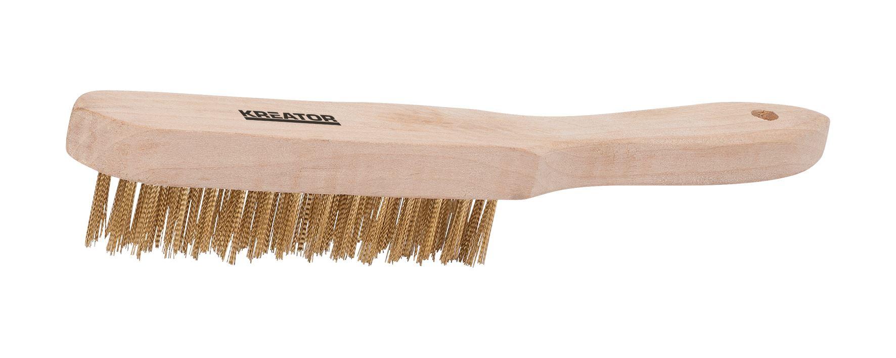 Hero-Tools Stålbørste messing 4 rader
