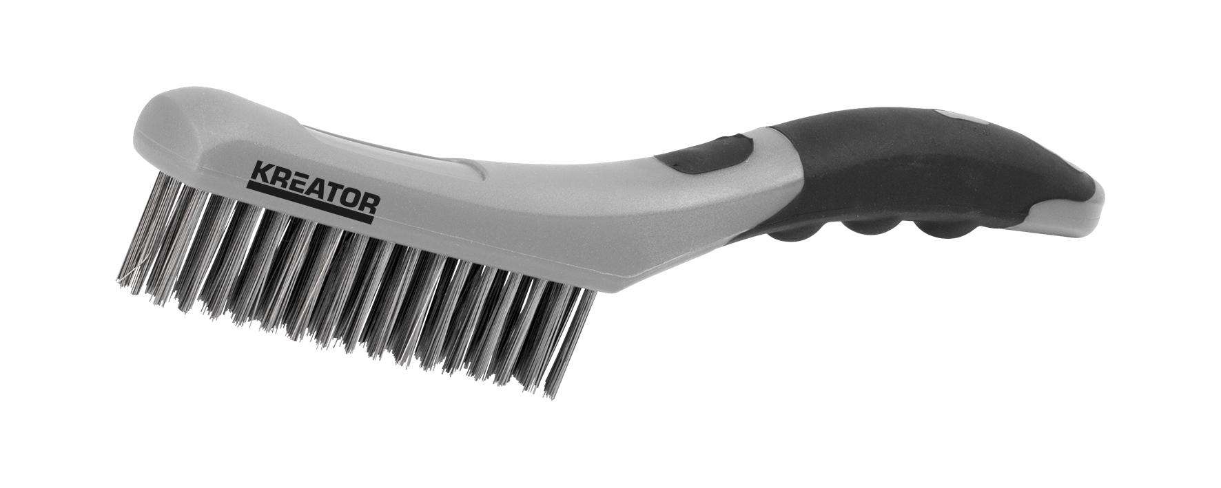 Kreator Stålbørste 4 rader - ergonomisk grep